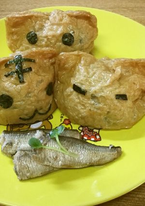 お弁当やパーティに☆猫にゃんこ稲荷寿し♪-レシピのメイン写真