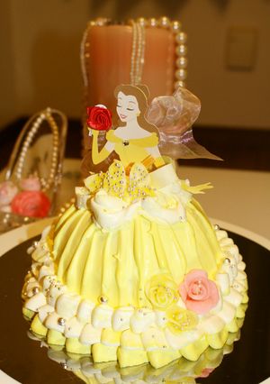 ディズニードールケーキ美女と野獣-レシピのメイン写真