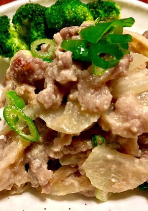 からだあったまる！薄切り豚肉酒かす味噌焼-レシピのメイン写真