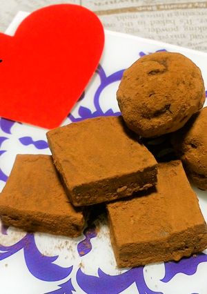 生クリームで！基本の生チョコトリュフ！-レシピのメイン写真