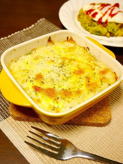 簡単!もやしツナほうれん草のグラタン-レシピのメイン写真