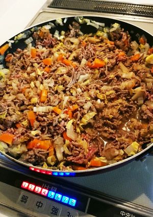 野菜たっぷりそぼろ丼-レシピのメイン写真
