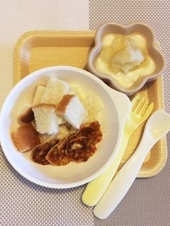 ☆離乳食後期☆ パンプレート① 手づかみ-レシピのメイン写真