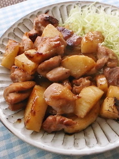 鶏もも肉と長いものこってりしょうが焼き-レシピのメイン写真