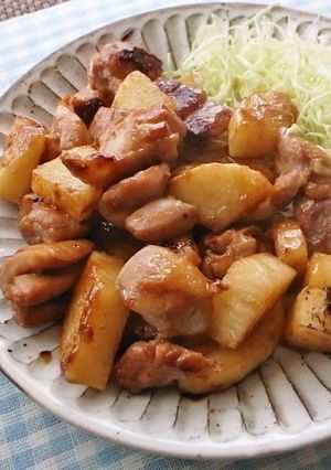 鶏もも肉と長いものこってりしょうが焼き-レシピのメイン写真