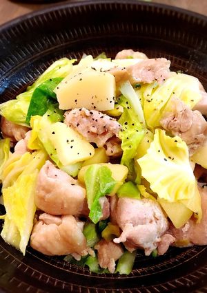 鶏肉とキャベツのガーリック炒め☆-レシピのメイン写真