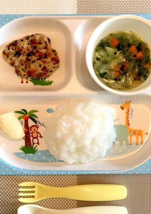 ☆離乳食後期☆ 軟飯プレート① 手づかみ-レシピのメイン写真