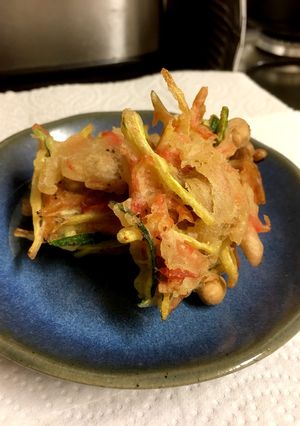 簡単豆まき残り豆と桜エビのかき揚げ-レシピのメイン写真