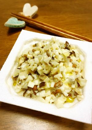 腸活☆きのこ納豆にオリーブオイル-レシピのメイン写真