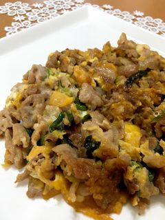 豚照り焼きの卵とじ-レシピのメイン写真