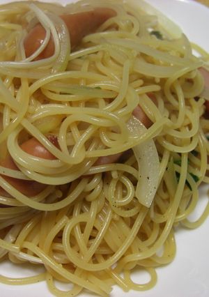 フライパンだけ♪大葉にんにく醤油でパスタ-レシピのメイン写真