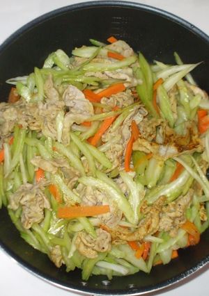 セロリ人参のカレー野菜炒め♪簡単高血圧に-レシピのメイン写真