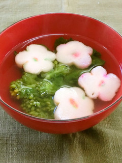 菜の花のお吸い物-レシピのメイン写真