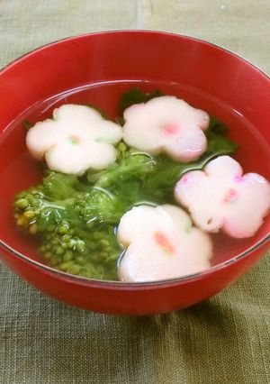 菜の花のお吸い物-レシピのメイン写真