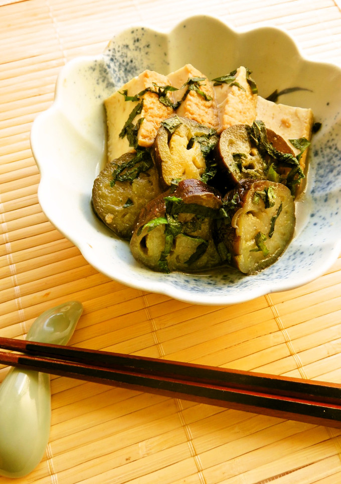 ☺簡単和食♪茄子と厚揚げのしそ味噌煮☺-レシピのメイン写真