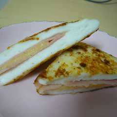 はんぺんにﾊﾑﾁｰｽﾞ挟む니다-レシピのメイン写真