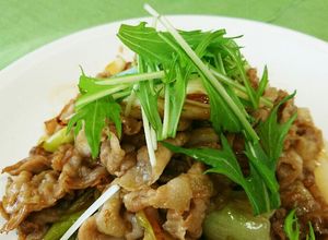 カキ醤油メンツユで豚バラ肉長ネギ照り焼き-レシピのメイン写真