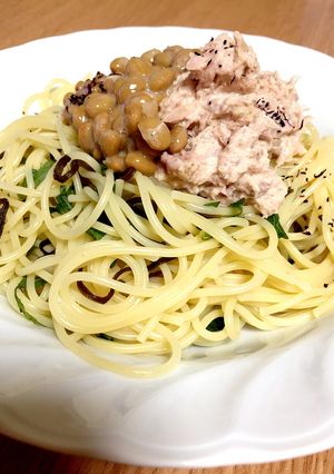なっとうパスタ-レシピのメイン写真