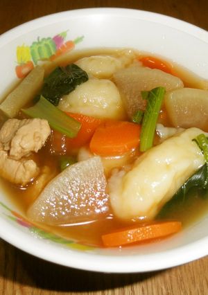 すいとん　★宇都宮学校給食-レシピのメイン写真