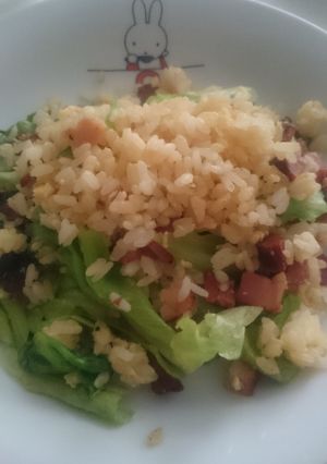 パラパラ簡単レタスチャーハン-レシピのメイン写真