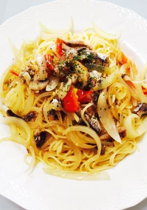 オイルサーディン&玉ねぎのパスタ-レシピのメイン写真