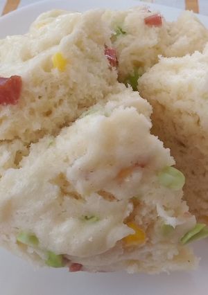 ボウルで蒸しパン【三色】-レシピのメイン写真