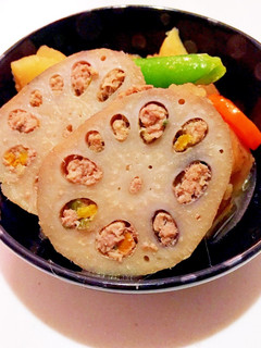 レンコン肉詰めと芋煮 簡単-レシピのメイン写真