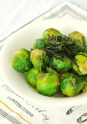 ビタミン野菜！芽キャベツの絶品明太子和え-レシピのメイン写真