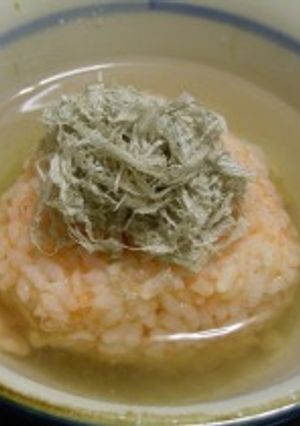 焼きおにぎり茶漬け　めんたい昆布ver.-レシピのメイン写真