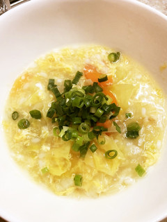 ズボラ♡ダイエット野菜と卵のスープごはん-レシピのメイン写真