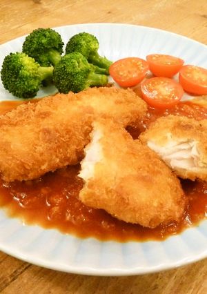 冷凍白身魚フライに♫簡単トマトソース-レシピのメイン写真