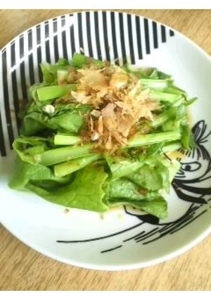 レンジでかぶの葉のおひたし♪-レシピのメイン写真