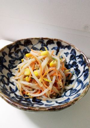 ☆彩り◎もやしのすりごまサラダ☆-レシピのメイン写真