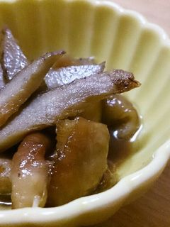 絶対おすすめ♪とり皮とごぼうの煮込み-レシピのメイン写真
