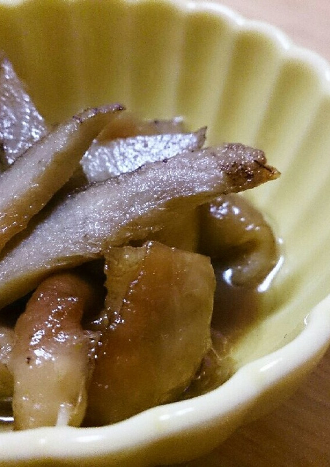 絶対おすすめ♪とり皮とごぼうの煮込み-レシピのメイン写真