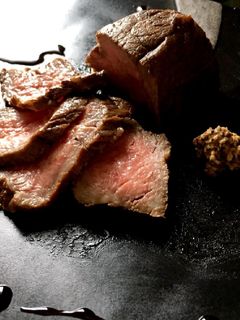 中野酢:バルサミクリーム:ローストビーフ-レシピのメイン写真