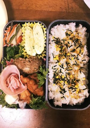 作り置きのハンバーグ弁当-レシピのメイン写真