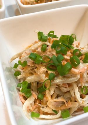 ツナと切り干し大根のゴマ味噌サラダ-レシピのメイン写真