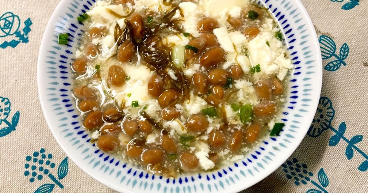 さっぱり♫豆腐もずく納豆〜！！ by しゅい6 【クックパッド】 簡単