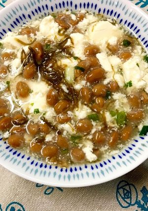さっぱり♫豆腐もずく納豆〜!!-レシピのメイン写真