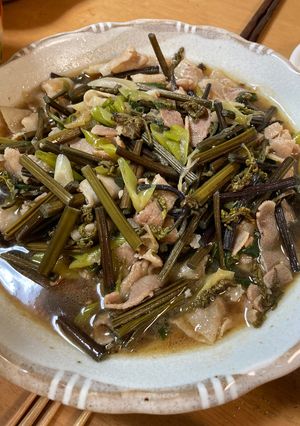 わらびの中華風炒め-レシピのメイン写真