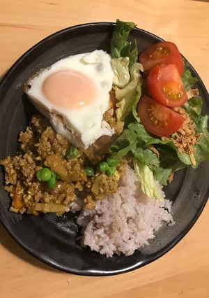 レンコン ♡ひき肉カレー炒め-レシピのメイン写真