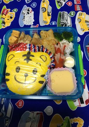 キャラ弁 書くだけ簡単 しまじろうサンド-レシピのメイン写真