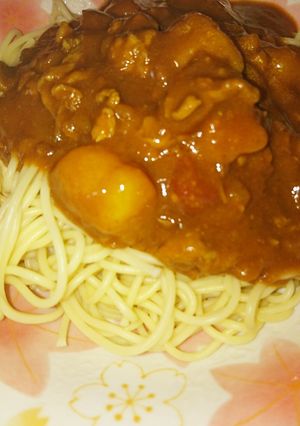 簡単！カレーミートスパゲティ-レシピのメイン写真
