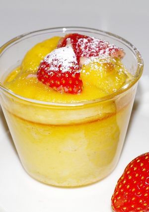 ふんわりプルン☆いちごのフラン(プリン)-レシピのメイン写真