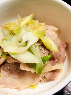 ネギ塩豚バラ炒め-レシピのメイン写真