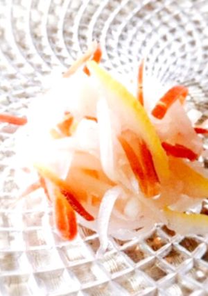 中野酢:寿酢【ゆず風味の紅白なます】-レシピのメイン写真