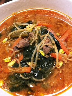 焼肉好き〜野菜たっぷり甘辛スープ-レシピのメイン写真