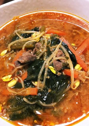 焼肉好き〜野菜たっぷりユッケジャン-レシピのメイン写真