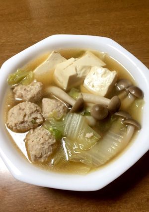 簡単！ヘルシー！鶏ひき肉団子のスープ-レシピのメイン写真